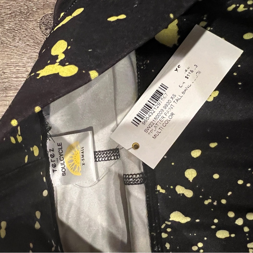 Terez Peloton &L Soul Cycle Leggings Size X Small New - Picture 3 of 6